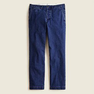 NWT $148 Wallace & Barnes by J Crew Indigo Dyed Canvas Officer's Chino Pants
